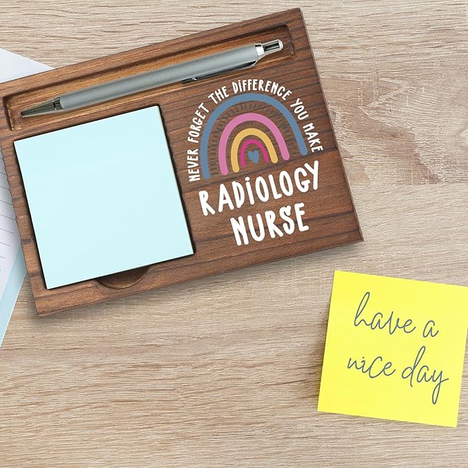 Radiology Nurse Gifts Sticky Note Holder, Thank You Gift for Radiology Nursing Staff, Imaging Nurses, or Hospital Team, Healthcare Appreciation Week, Graduation or Holiday Recognition PB031