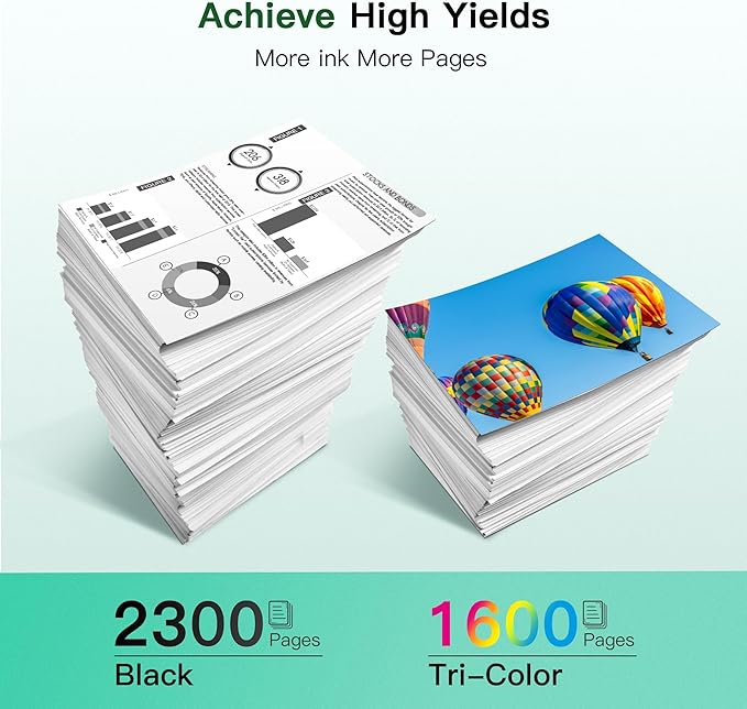 950XL 951XL Combo Compatible for HP 950 950XL and 951XL Ink Cartridges Combo Pack Work for Officejet Pro 8600 8610 8620 8100 8630 8660 8640 76DW 251DW Printers, 5 Pack, 2 Black,Cyan,Magenta,Yellow