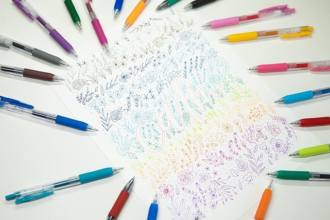 Zebra Pen Sarasa Clip Recycled Retractable Gel Pen, Fine Point, 0.5mm, Blue Ink, Ideal for School Suppies and Teacher Supplies, 75% Recycled,12-Pack (47320AMZ)