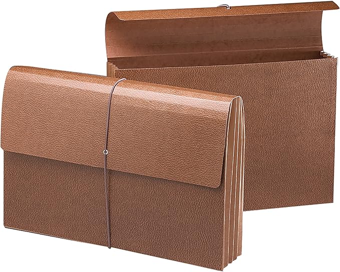 Smead Classic Expanding File Wallet with Flap and Cord Closure, 3-1/2" Expansion, Legal Size, Redrope, 10 per Box (71356)