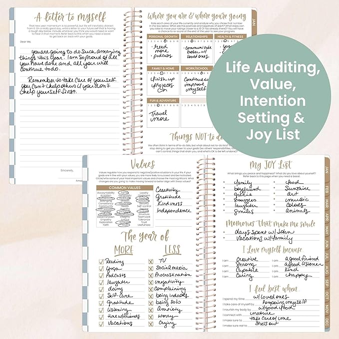 bloom daily planners 2026 Planner (January - December) Calendar Year Organizer - 5.5” x 8.25” - Weekly & Monthly Agenda Book with Stickers & Bookmark - Checkered