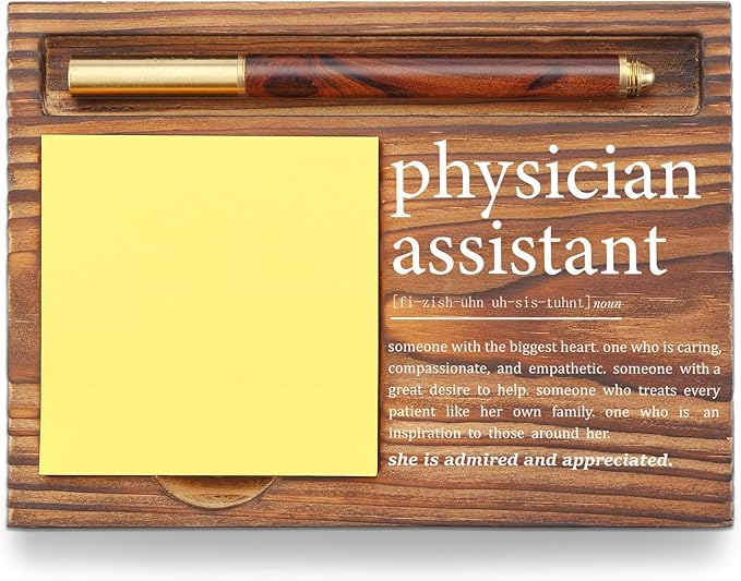 Appreciation Gifts for Physician Assistant Sticky Note Holder, Thank You Gift Physician Assistant PA Week Gifts Self-Stick Note Pad Holders for Clinics or Hospitals TZP71