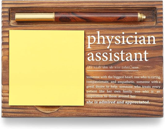 Appreciation Gifts for Physician Assistant Sticky Note Holder, Thank You Gift Physician Assistant PA Week Gifts Self-Stick Note Pad Holders for Clinics or Hospitals TZP71