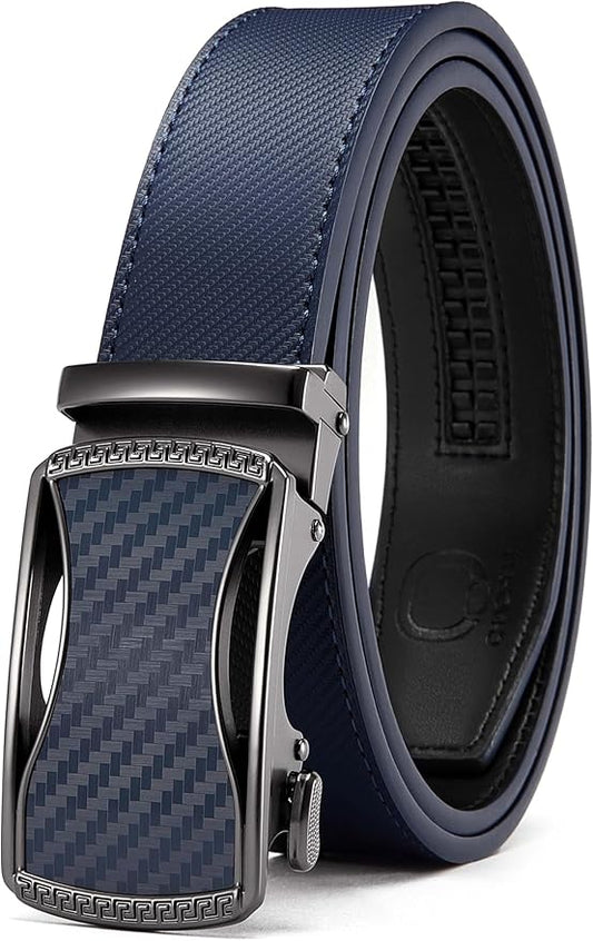 CHAOREN Mens Belt Leather Ratchet Belt - Customizable Fit, Effortless Style (35mm)