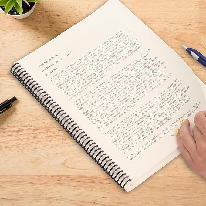 PrintWorks Professional Pre-Punched Spiral Binding Paper - 43-Hole (4:1 Pitch Hole Punch) - Book Binding Printer Paper - Made in the USA - 500 Sheets - 8.5" x 11" - 20 lb - 92 Bright White (04144)