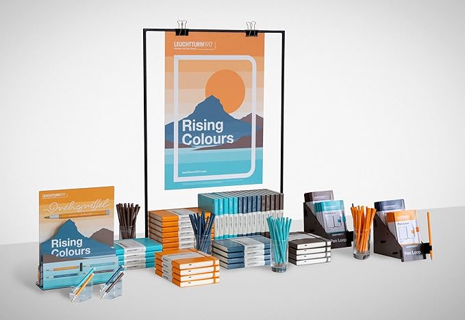 LEUCHTTURM1917 - Notebook Hardcover Medium A5-251 Numbered Pages for Writing and Journaling (Stone Blue, Dotted)