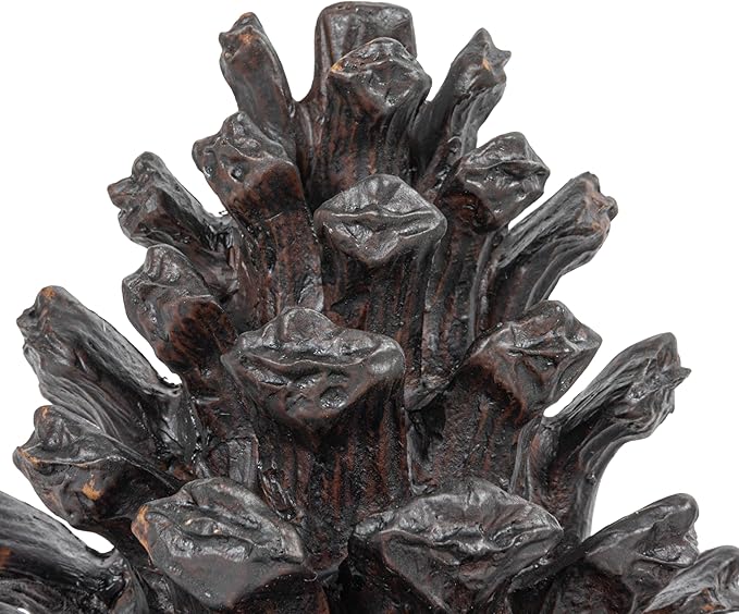 Creative Co-Op Pinecone Shaped Resin Bookends (Set of 2 Pieces)