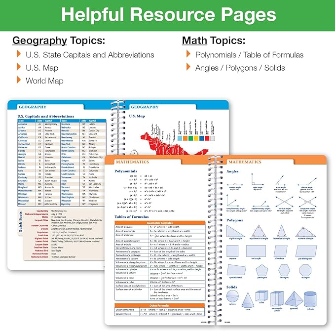 Global Datebooks Dated Middle School or High School Student Planner for Academic Year 2025-2026 Includes Ruler/Bookmark and Planning Stickers (Block Style - 5.5"x8.5" - Kraft Doodles)