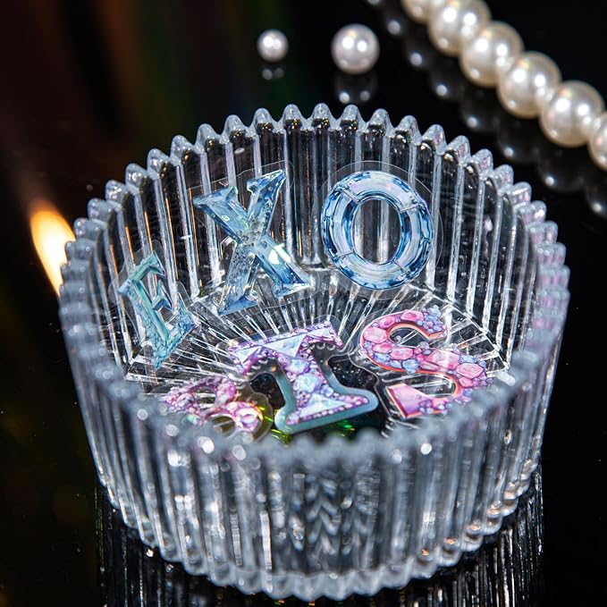 156 Pcs Alphabet PET Stickers, Holographic Letter Stickers for Scrapbooking, Journaling, DIY Crafts, with Organizer