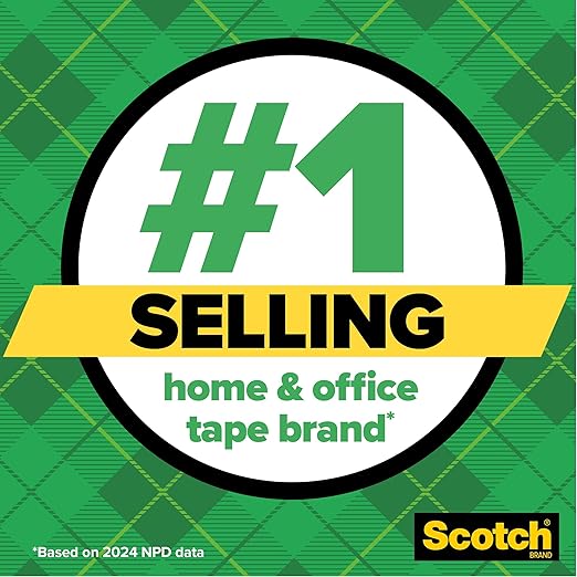 Scotch Magic Tape, Invisible, Repair Christmas Cards and Use as Holiday Gift Wrap Supplies for Christmas, 18 Tape Rolls
