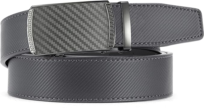 CHAOREN Mens Belt Leather Ratchet Belt - Customizable Fit, Effortless Style (35mm)