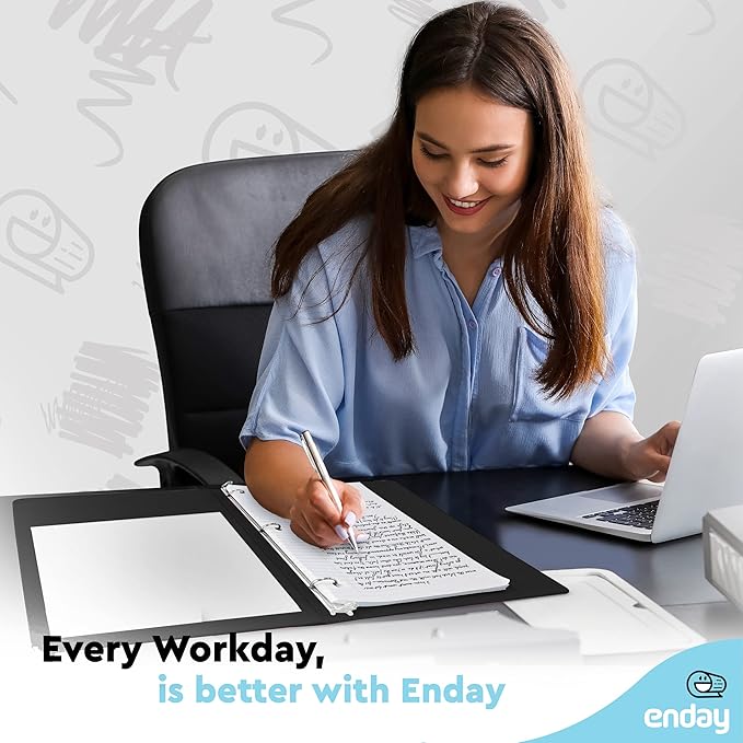 ½ Inch 3 Ring Binder .5 inch Black Clear View Cover with 2 Inside Pockets, Colored School Supplies Office and Home Binders – by Enday