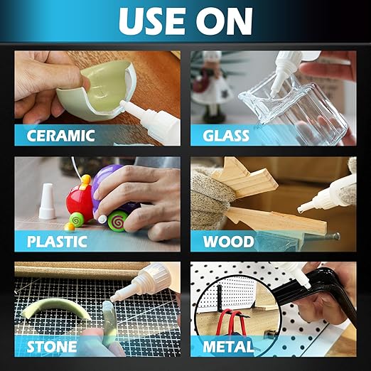 Super Glue Liquid 113.6 Gram, Ultra Fast Thin Viscosity Instant Clear Cyanoacrylate Adhesive, Food Safe CA Glue for Wood Plastic Aquarium Ceramic Shoe Repair Leather Glass Metal Rubber Model Craft