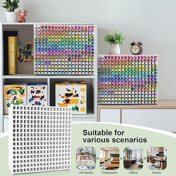 270-Slot Marker Holder with Adjustable Dividers, Marker Storage Organizer for Desk, Home, Office, Craft Room, and Classroom