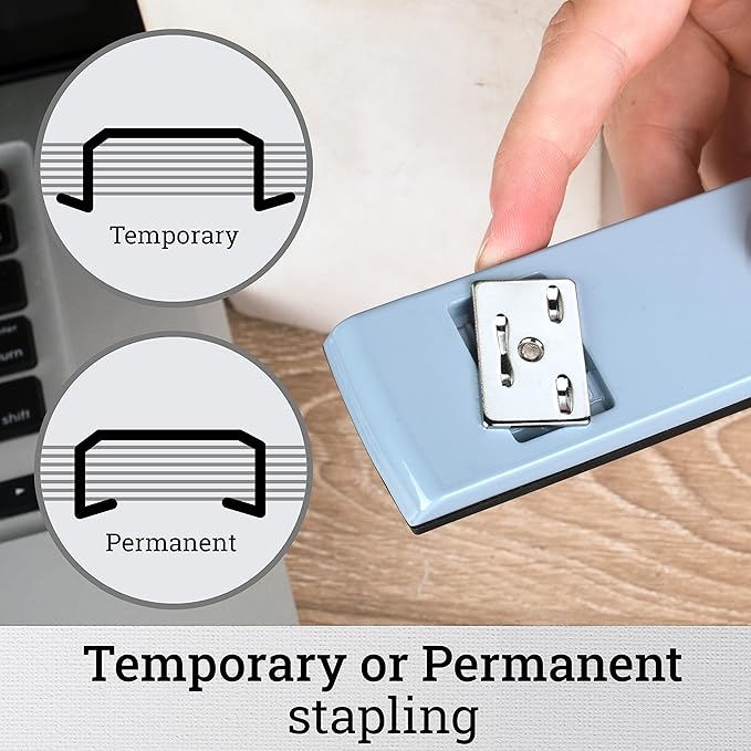 Swingline Stapler, 30 Sheet Capacity, 747 Classic Stapler, Jam Free, Metal, Sky Blue (74708)