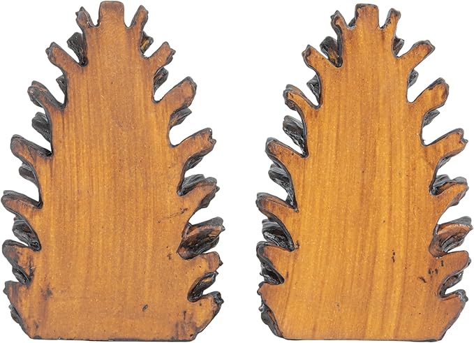 Creative Co-Op Pinecone Shaped Resin Bookends (Set of 2 Pieces)