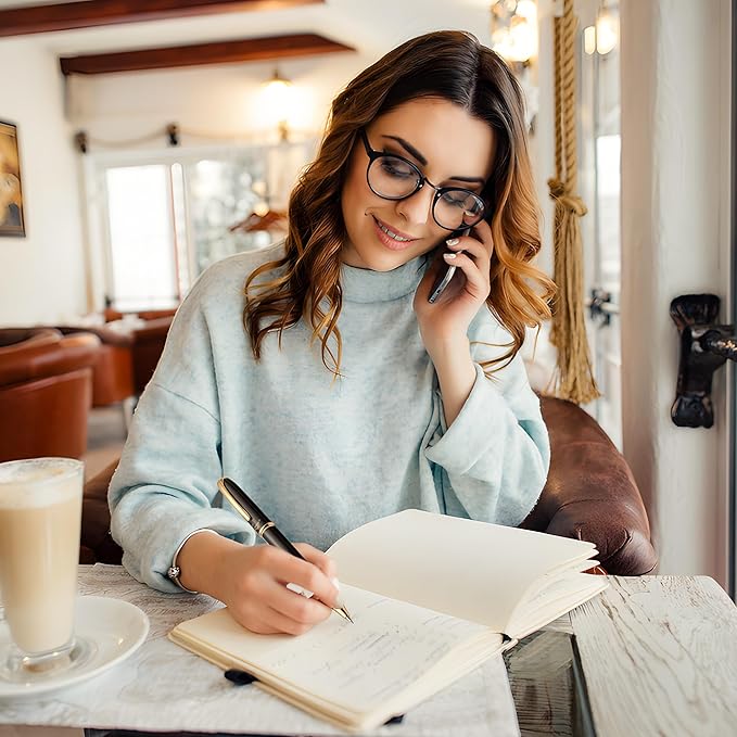 ZenZoi Luxury Black Pen & Pencil Set - Metal, Retractable Executive Ballpoint & Mechanical Pencil 0.7 MM - Fancy, Quality Gift Set for Men, Women - Professional, Office Writing Instruments