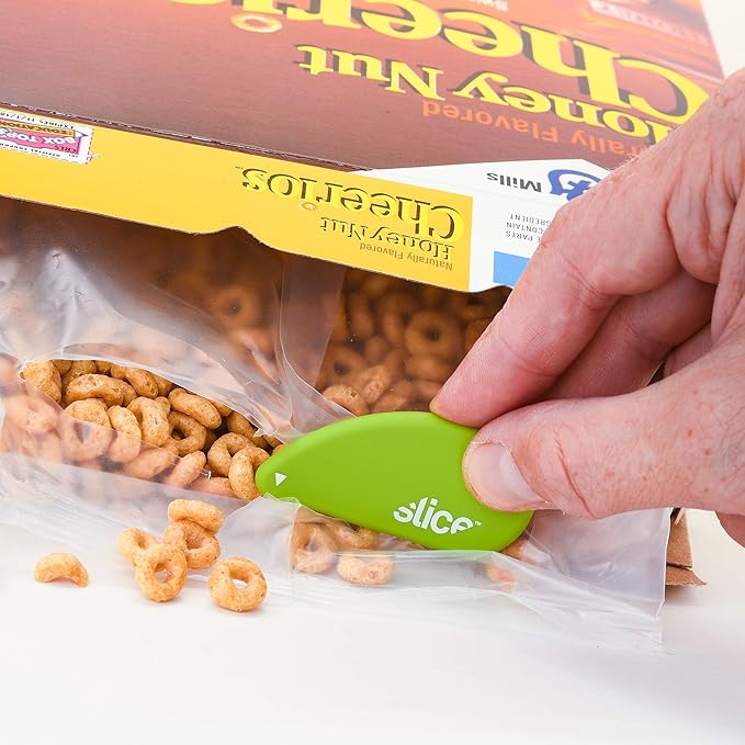 Slice Micro Safety Cutter, Safe Ceramic Box Cutter Lasting 11x Longer than Metal, Keychain Box Opener, 12 Pack