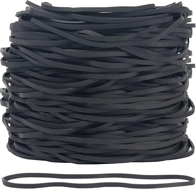 Rubber Bands Garbage Can Bands Elastic Large Size #117B 120 Pcs Trash Can Rubber Bands Elastics Bands 7 inch Assorted Color For Office Supplies Home