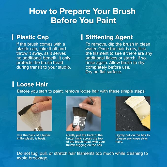 Silver Brush Limited BA-2702S BelleAqua Ideal Watercolor Brush Set, 4pc Professional Premium Soft Synthetic Sable Round Paint Brushes, Sizes 1, 2, 6, and 8