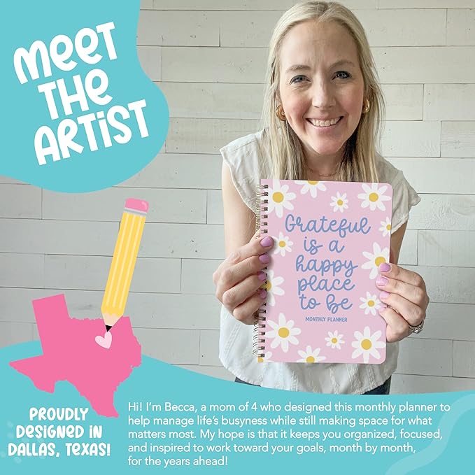 2 Year Monthly Planner 2026-2027 - 2 Year Planner 2026-2027, Monthly Calendar 2026-2027, Calendar Book, Pink Calendars, Planners & Organizers