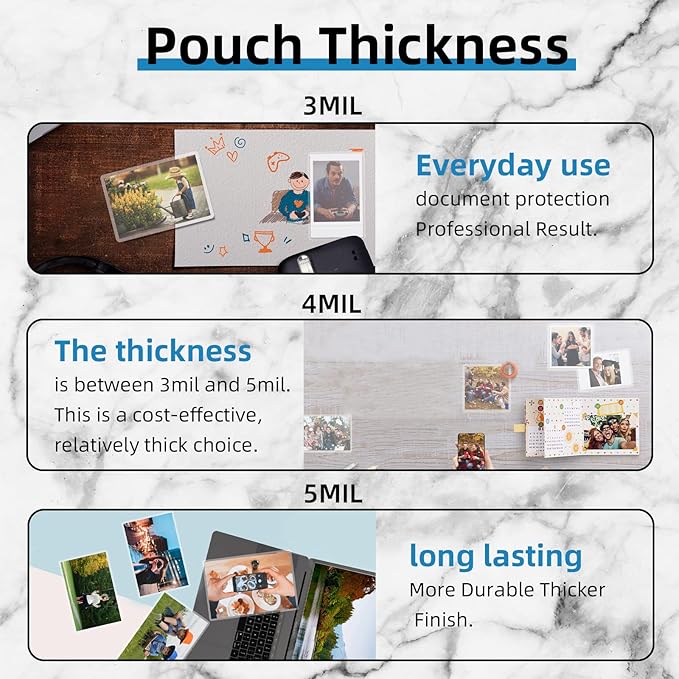 Uinkit 4Mil 100Pack Legal Size Laminating Sheets, 9X14.5-Inches Laminate Pouches, Extra Protector for Clear Photo Sticker Papers, Use in Office School Supplies with Thermal Laminator Machine