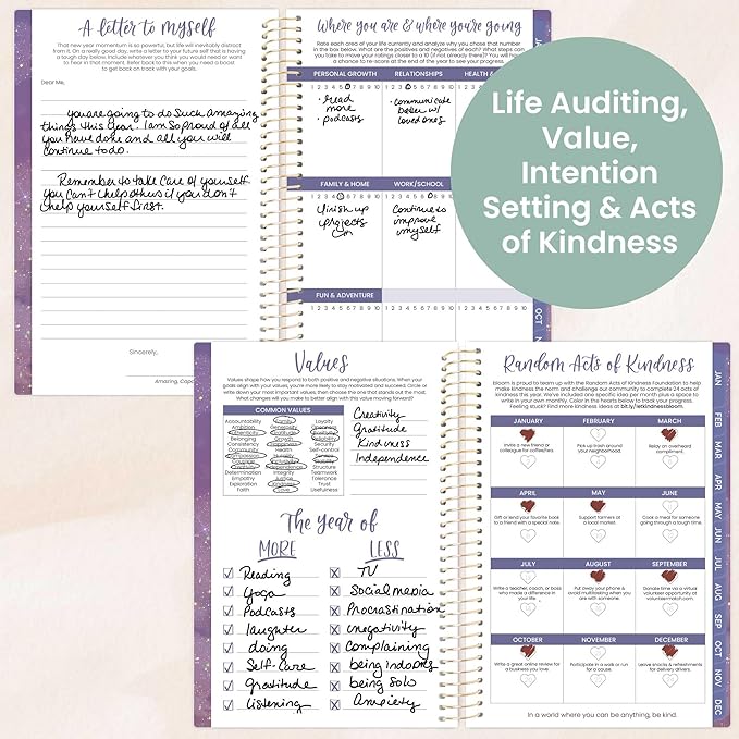 bloom daily planners 2026 Pocket Planner - 4” x 6” - (January 2026 - December 2026) - MINI Weekly/Monthly Agenda Organizer & Calendar Book - Good Things Are Coming