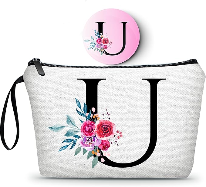 Woman Gifts - Personalized Makeup Bag With Mirror, Perfect for Moms, Sisters, or Young Women - Mothers Day Gift
