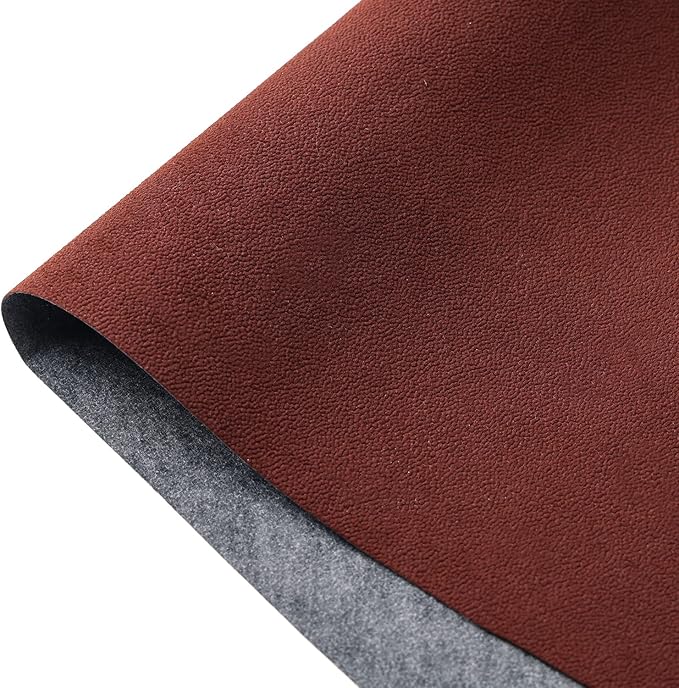 Removable Velvet Flock Self Adhesive Felt Fabric Liner Brown Velvet Drawer Liner for Jewelry Drawer Craft Felt Fabric Sheet Art & Craft Making 14.2" x 98"