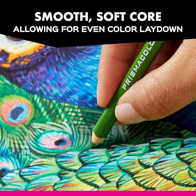 Prismacolor Premier Colored Pencils, Soft Core, Assorted Colors, 36 Count - Durable, Vibrant, Ultra-Smooth, Adult Coloring, Drawing, Sketching, Arts & Crafts