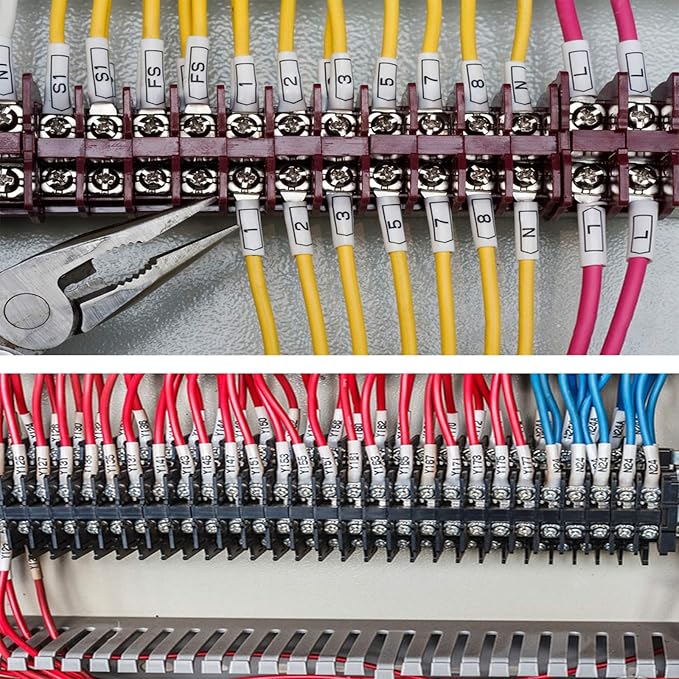 NineLeaf 2 Pack Black on White Heat Shrink Tubes Label Tape Compatible for Brother HSe-231 HSe231 HS231 HS-231 11.7mm 0.46'' P-Touch PT-D200 PT-D215e PT-D201 PT-D210 PT-D400 PT-D600 Label Maker