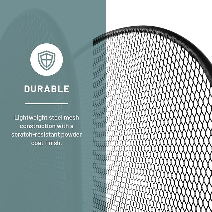 Safco Onyx Desk Organizer, 5 Tiered Vertical Compartments, Office and Classroom Mailbox , Paper and Mail Sorter, Steel Mesh, Black