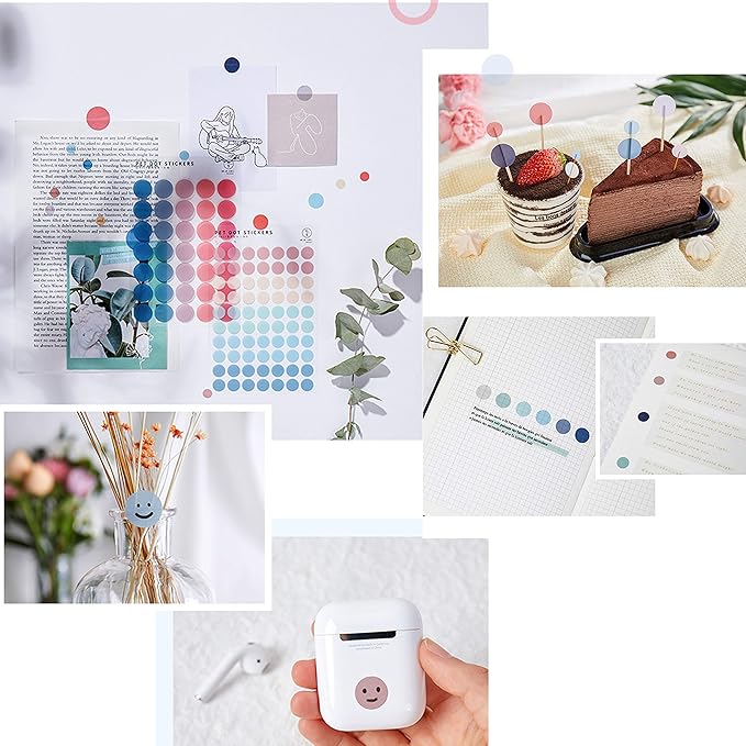 Circle Stickers -7 Pack (21sheet) Colorful Circles Stickers Pack - Translucent Color Coding Dots Labels - Assorted Color Code Sticker, for Customizing Planners to Do List Calendar