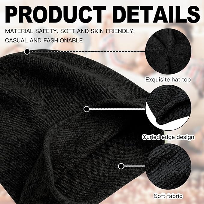 Custom Beanie for Men Women Bulk Custom Winter Hat Beanies with Logo Text Image Personalized Knit Hats Gifts for Business