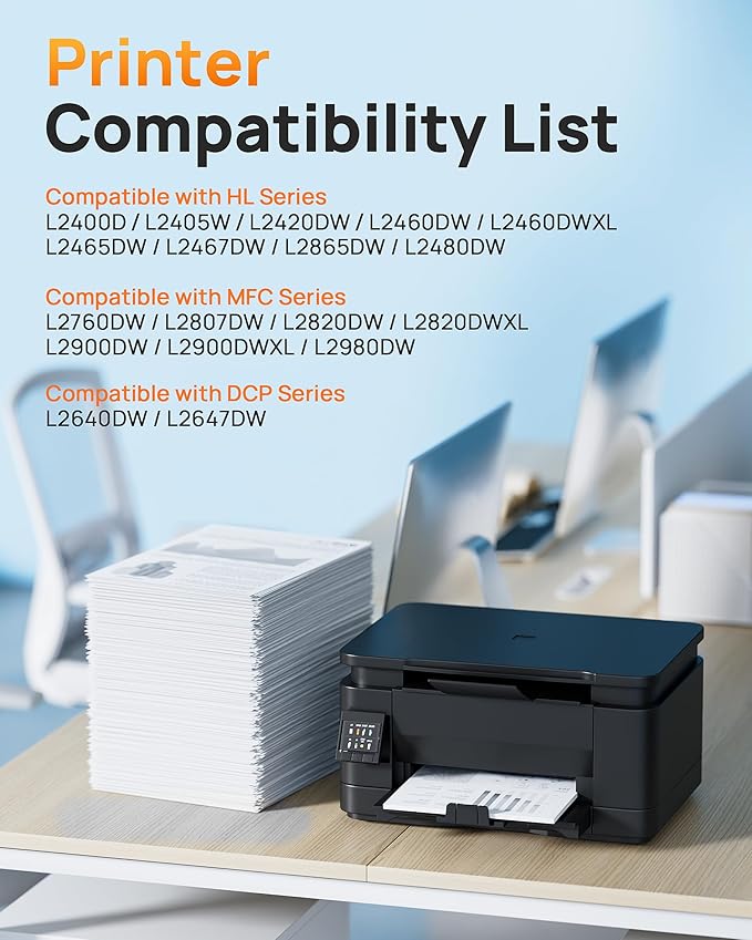 E-Z Ink Compatible TN830 Toner Cartridge Replacement for Brother TN830XL TN830 TN 830 Toner Cartridges with Brother DCP-L2640DW HL-L2460DW HL-L2480DW HL-L2400D HL-L2405W MFC-L2820DW Printer (2 Black)