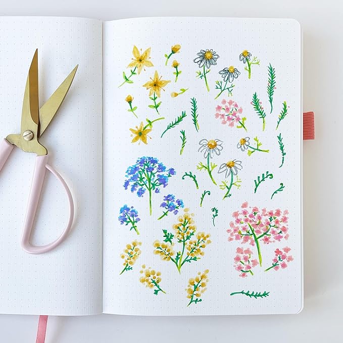 Primrosia 24 Pastel Dual Tip Markers, Fine Tip and Brush Pens. Perfect for art, illustration, drawing, calligraphy and bullet journals