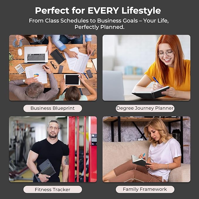 Planner 2026 Daily Weekly and Monthly,6.5"x3.75",12 Months Spiral Bound Calendar Agenda with Self-adhesive Pen Holder,2026 Appointment Book with Vegan Leather Soft Cover,Black