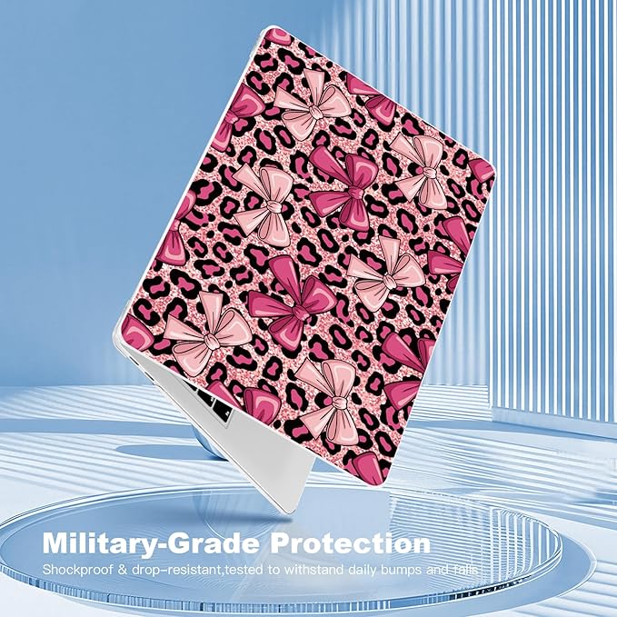 Teryeefi for MacBook Pro 13 inch Case A2338 M2 M1 Chip A2251 A2289 A2159 A1989 A1706 (2025 2024 2023 2022-2016) Release, PC Hard Shell with Keyboard Cover Trackpad Film Type C Adapter, Pink Bow 140