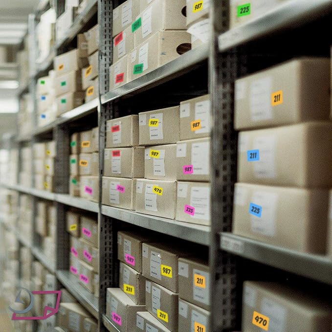 NextDayLabels 500 Rectangle Stickers (3" x 5") - Color Coding Labels Roll - Moving Labels for Boxes, Colored Inventory Stickers for Packing, Organizing, and Storage (Fluorescent Green)