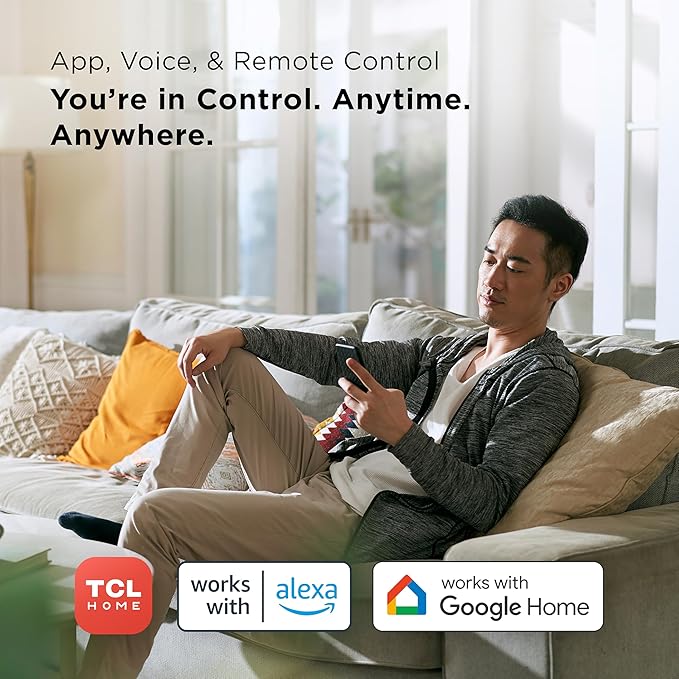 TCL 5,000 BTU Smart Portable Air Conditioner, Fan & Dehumidifier, 150 Sq. Ft., Ultra-Compact Design, Remote Control, Compatible with Alexa/Google Assistant, Install Kit Included