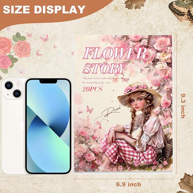 Scrapbook Stickers 20 Sheets 240 Pre-Cut Washi Stickers for Journaling PET Transparent Book Sticker Decorative or DIY Paper Crafts Arts and Crafting Projects