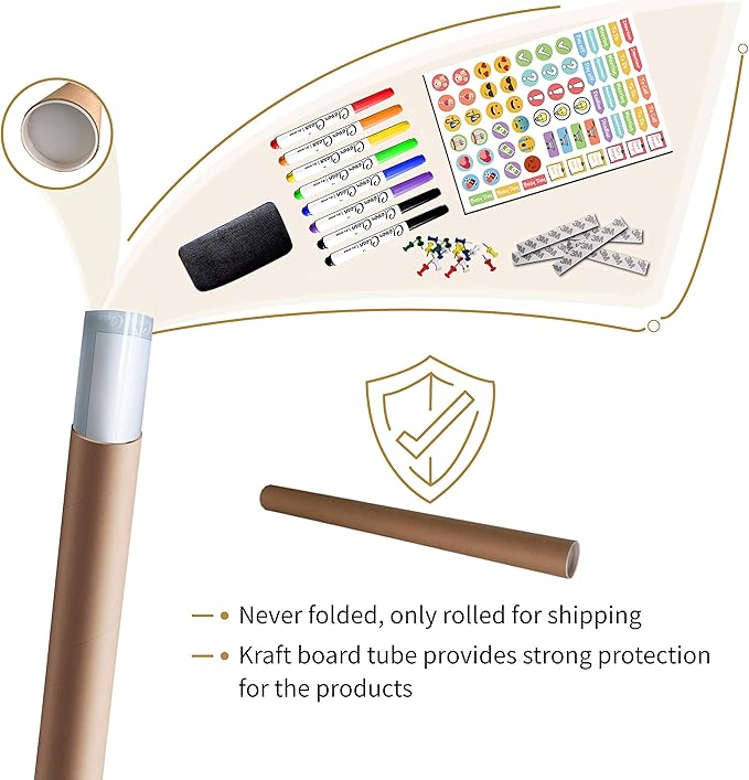 Large Dry Erase Wall Calendar - 48"x60" 2025 Undated Yearly Planner for Home, Office, School Projects - Jumbo Erasable Laminated Task Organizer