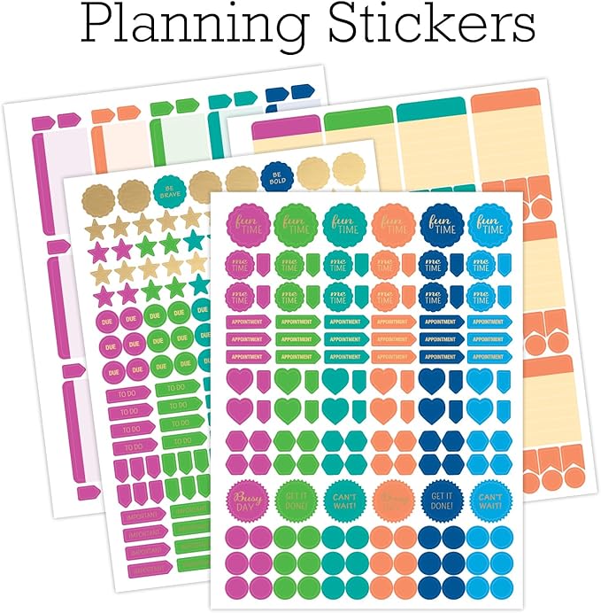 Deluxe 2025 Planner, 8.5"x11": 14 Months (November 2024 - December 2025), Includes Page Tabs, Bookmark, Planning Stickers, Pocket Folder Daily Weekly Monthly Planner Yearly Agenda (Teal Floral)