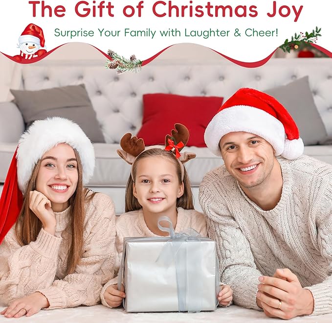 4FT Christmas Inflatable Flamingo Blow up Christmas Decoration Built-in LEDs Indoor Outdoor Yard Graden Party Holiday Decor