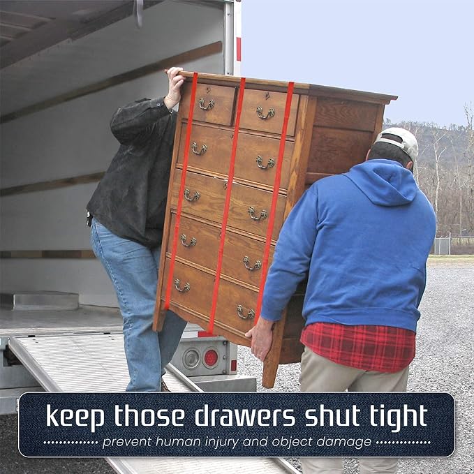 12 Pack Variety Extra Large Moving Rubber Bands for Furniture and Moving Blankets - Extra Strength Rubber Mover Bands - 42", 30" and 26" Length - Moving Supplies by Kitchentoolz