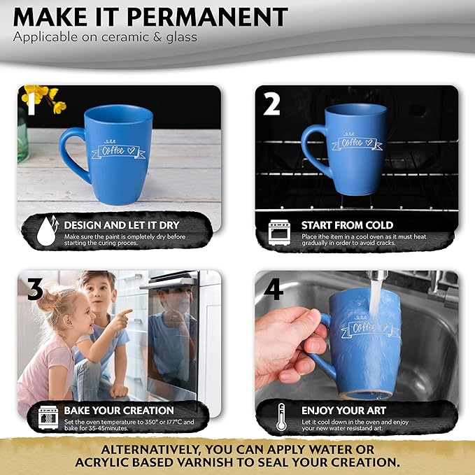 Stylo 4 Count Acrylic Metallic Pens - Silver Paint Pens - Fine Tip Permanent Acrylic Metallic Paint Markers for Rock Painting, Glass, Wood, Ideal for Arts and Crafts (Pack of 4, Silver)