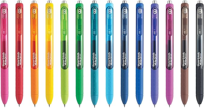 Paper Mate InkJoy Fine Point Assorted Gel Pens, Enjoy Smudge-Free Writing with Quick Dry Ink, 8 Pack