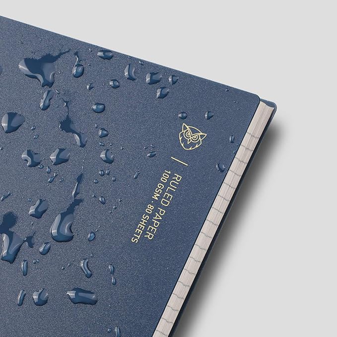 EMSHOI Lined Journal Spiral Notebook 7.48" x 10.15" - 3 Pack 480 Pages 100gsm Thick Paper, B5 Large Notebooks College Ruled, Plastic Hardcover Journals for Writing Women Men Work School Supplies