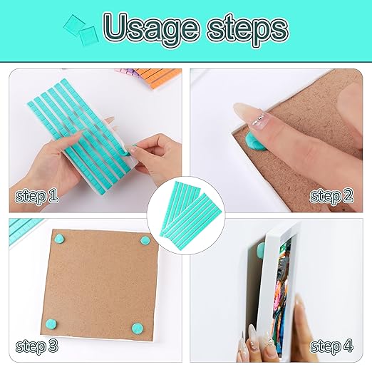 Feosky Adhesive Poster Sticky Tack Putty, Reusable and Removable Adhesive Putty, Mounting Putty for displaying Wall Paintings, Picture, Decoration, Crafts (Green, Pack of 2)