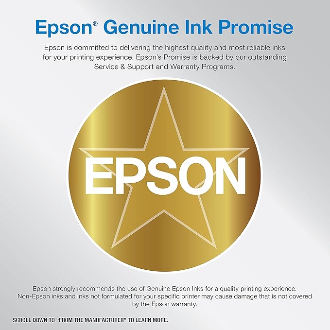 Epson EcoTank ET-3850 Wireless Color All-in-One Cartridge-Free Supertank Printer with Scanner, Copier, ADF and Ethernet – The Perfect Printer Home Office,White